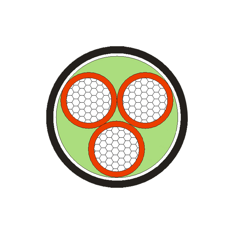 Kabel zasilający w izolacji XLPE/PVC na napięcie znamionowe 0,6/1kV