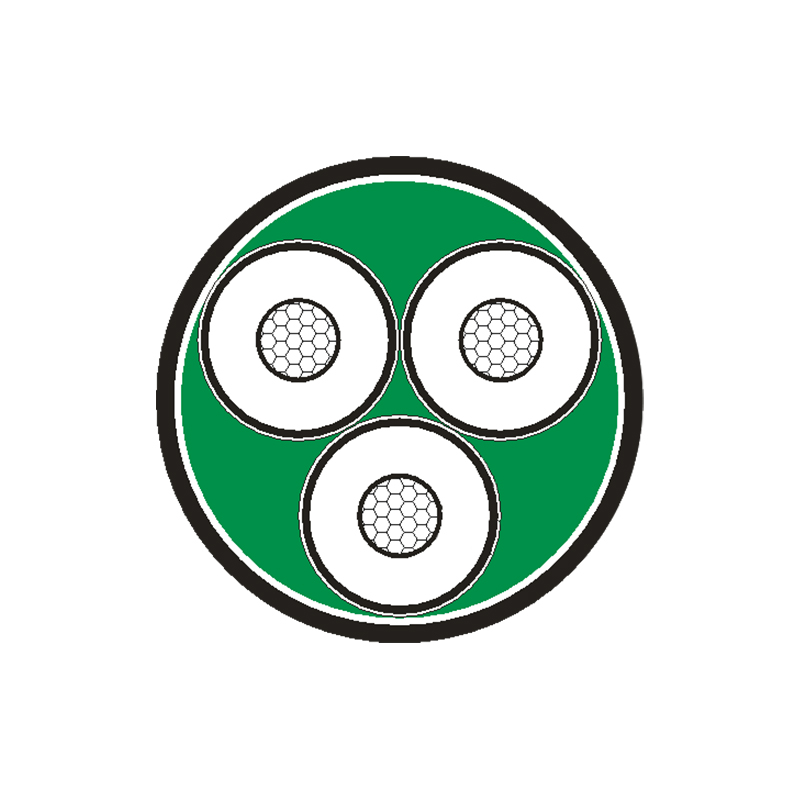 Izolowany kabel zasilający XLPE na napięcie znamionowe 3,6/6 kV -26/35 kV