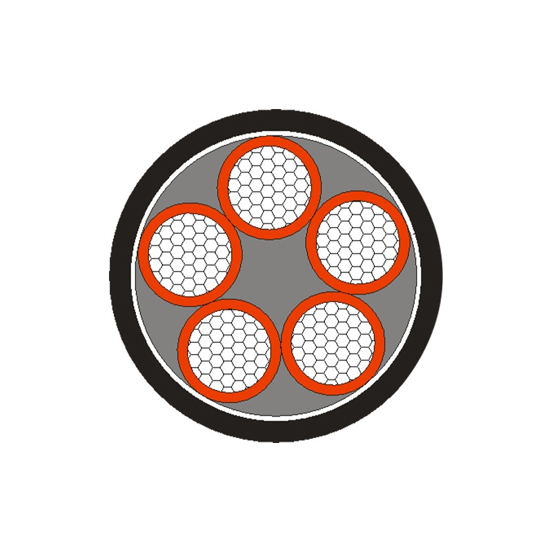 Kabel zasilający w izolacji XLPE/PVC na napięcie znamionowe 0,6/1kV