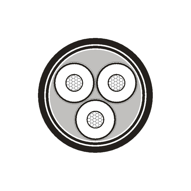 Izolowany kabel zasilający XLPE na napięcie znamionowe 3,6/6 kV -26/35 kV