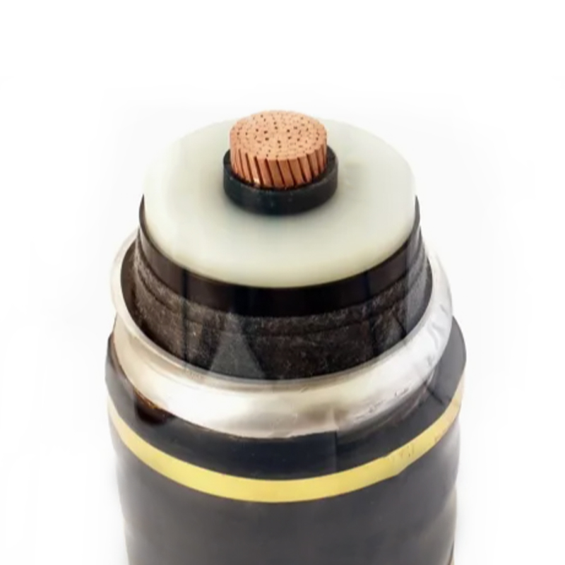 Kabel izolacyjny XLPE z falistej aluminiowej osłony na napięcie znamionowe 64/110 kV